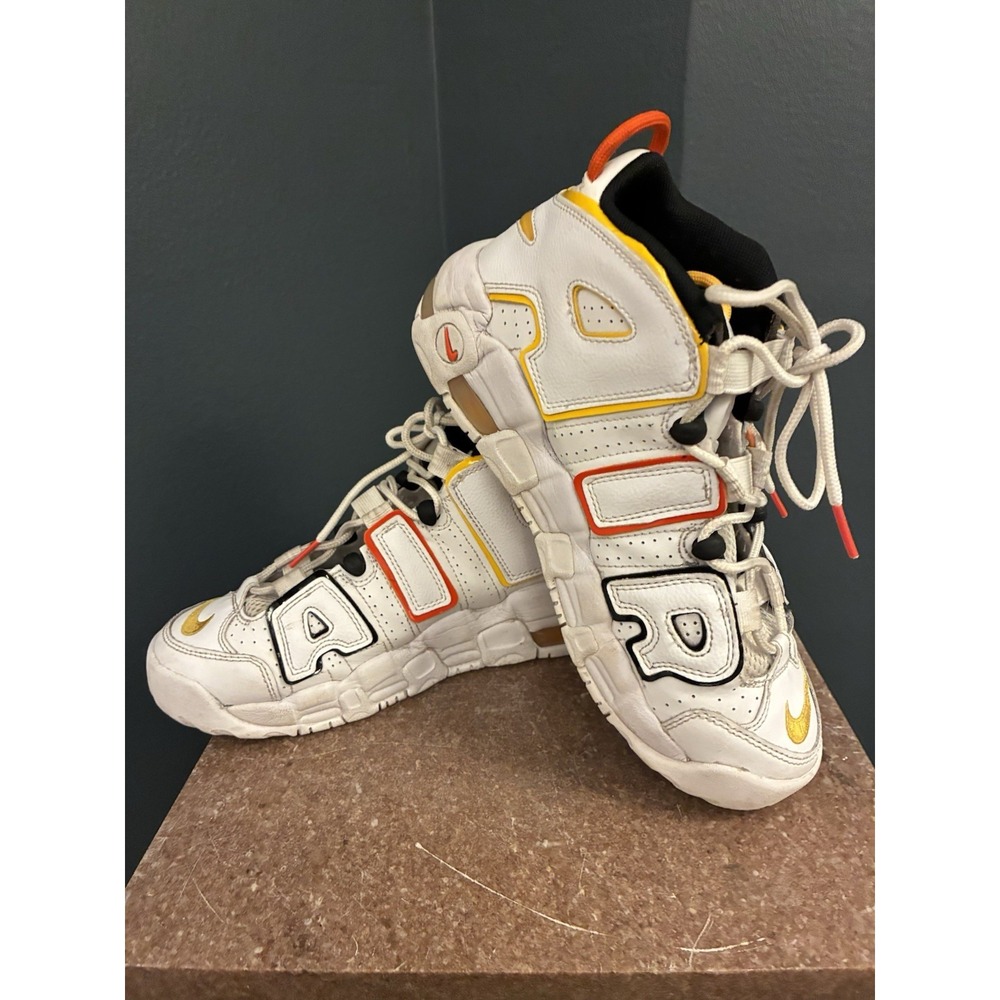 Nike Air More Uptempo Roswell Raygun White Yellow Orange Size 6.5y DD9223-100